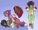 2_penises animal_genitalia animal_penis back_wings bat_wings bdsm blood bodily_fluids bondage bound brown_body brown_fur canine_genitalia canine_penis corpse cosmic_hair cum cum_inside death duo ejaculation erection ethereal_hair female feral fur genital_fluids genitals gore green_body green_fur hair horn jewelry male male/female membrane_(anatomy) membranous_wings missing_leg multi_genitalia multi_penis necklace necrophilia nude penetration penis restraints rope rope_bondage sex snuff sparklefur tail teeth wings wound_fucking sand_chomper