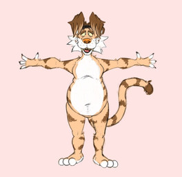 3_toes 4_fingers accessory anthro arm_tuft belly big_belly biped black_finger_claws black_headband brown_ears brown_hair brown_stripes calf_tuft cheek_tuft claws facial_tuft fangs featureless_crotch feet finger_claws fingers front_view fur hair headband headband_only humanoid_heel leg_tuft male markings moobs multicolored_body multicolored_fur navel nude open_mouth orange_body orange_fur overweight overweight_anthro overweight_male paws pecs pink_background pink_nose plantigrade shoulder_tuft simple_background smile solo standing striped_body striped_fur striped_markings striped_tail stripes t-pose tail tail_markings teeth toes tuft two_tone_body two_tone_feet two_tone_fur white_belly white_body white_fingers white_fur white_soles white_toes yellow_sclera scudmum maz_(scudmum) felid mammal pantherine tiger 2024 colored colored_sketch digital_drawing_(artwork) digital_media_(artwork) flat_colors model_sheet sketch