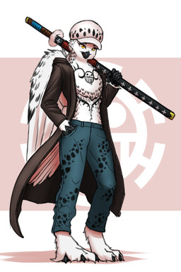3_toes anthro avian_feet barefoot beak bottomwear clothing coat cosplay digitigrade eyelashes feathers feet female hand_in_pocket hat headgear headwear katana melee_weapon pants pockets solo spread_toes sword toes topwear weapon white_body white_feathers yellow_eyes mykegreywolf one_piece trafalgar_law avian bird horned_owl owl snowy_owl true_owl 2024 2:3 absurd_res hi_res