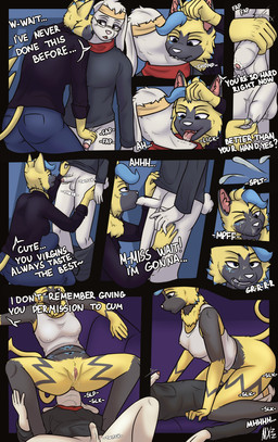 accessory age_difference anal anthro balls bedroom_eyes bite bodily_fluids breasts car chair clothed clothing cum cum_on_face cumshot defloration dialogue dominant dominant_anthro dominant_female duo ear_bite ejaculation erect_nipples erection erection_under_clothing experienced_female experienced_partner eyewear facesitting fellatio female female_facesitting_male foreskin foreskin_bite foreskin_play foreskin_pull fur furniture genital_fluids genitals glasses hair handjob headband inexperienced inexperienced_male inexperienced_partner inside inside_car inside_vehicle kneeling larger_female licking long_foreskin male male/female male_defloration medium_breasts motor_vehicle multicolored_body multicolored_fur narrowed_eyes nipples oral outside outside_sex party penile penis premature_ejaculation rimming seductive sex short_hair sitting sitting_on_another size_difference standing stated_virginity text tongue tongue_out vehicle virgin virginity_fetish vulva maxizz nintendo pokemon cyla_(starthemutts) domestic_cat felid feline felis generation_7_pokemon generation_8_pokemon lagomorph legendary_pokemon leporid mammal pokemon_(species) rabbit raboot zeraora absurd_res comic digital_drawing_(artwork) digital_media_(artwork) english_text hi_res