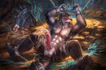 abs anal anal_penetration anus balls bdsm biceps bondage bound butt canine chain chained cheetahpaws claws clothing collar cum cum_on_penis cum_string cumshot erection fangs forced forced_orgasm fur hair humanoid_penis lair male muscles nipple_pinch nipples nude open_mouth oral orgasm pecs penetration penis penis_milking presenting presenting_hindquarters rape scar sheath sitting solo spread_legs spreading sucking sweat teeth tentacle_rape tentacles toe_claws toned tongue tongue_out vein veiny_penis wolf yellow_eyes
Rating: Explicit
Score: 28
User: mj
Date: September 27, 2013