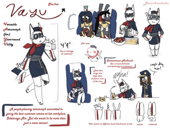 aircraft airplane anthro blue_uniform dialogue drinking drinking_gasoline eating eating_food female flight_attendant group kerchief machine male male/female neckerchief neckwear pouring_drink sitting text trio vehicle white_body white_skin bunchasticks boeing boeing_737 egyptian_mythology middle_eastern_mythology mythology nephthys set_(deity) vayu_(bunchasticks) aeromorph android deity human living_aircraft living_machine living_vehicle mammal robot set_(species) 4:3 english_text hi_res model_sheet