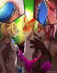 anal anal_penetration anus balls blue_nipples blue_penis blush breasts building close-up cum cum_in_ass cum_inside cum_on_breasts cum_on_chest cum_while_penetrated cumshot cutaway dickgirl dickgirl_on_male double_anal double_penetration erection feline gay group group_sex hands-free humanoid_penis internal intersex lagomorph leopard loincloth male mammal nude orgasm penetration penis purple_penis rain redrusker sex spread_legs spreading sweat threesome unknown_species
Rating: Explicit
Score: 48
User: beartraps
Date: October 03, 2013