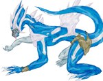 ambiguous_gender blue_body blue_scales clothing scales scar solo tail tongue torn_clothing transformation johnsergal mythology nintendo pokemon semtexagon_(character) dialga dragon generation_4_pokemon legendary_pokemon mythological_creature mythological_scalie pokemon_(species) scalie absurd_res hi_res