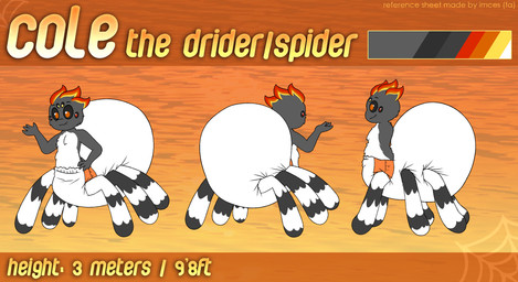 anthro diaper male pull-ups_(diaper) solo imces dungeons_and_dragons hasbro wizards_of_the_coast cole_murphy arachnid arthropod drider insect spider hi_res