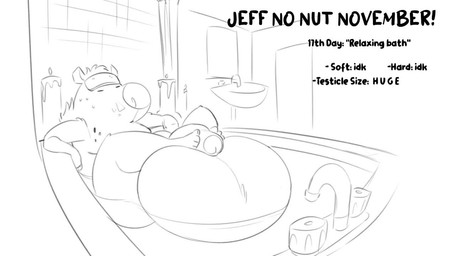 4_fingers 4_toes anthro audible_throbbing balls bath bathtub becoming_erect bed belly big_balls big_penis border bouncing_balls butt erection feet fingers flaccid foreskin furniture genitals huge_balls huge_penis humanoid_genitalia humanoid_penis hyper hyper_balls hyper_genitalia inside legs_up long_penis male navel nipples nude overweight penis retracted_foreskin retracting_foreskin sitting solo text thick_penis thick_thighs throbbing throbbing_penis toes white_border thewilldpink no_nut_november jeffrey_taggart hyena mammal 16:9 2021 animated black_and_white english_text meme monochrome short_playtime sound video widescreen