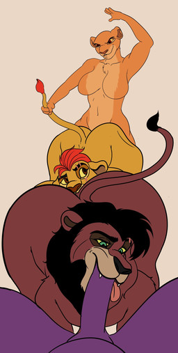 anal anthro ass_up big_butt big_penis bisexual breasts brown_eyes butt butt_jiggle butt_slap dominant dominant_female fangs fellating_while_rimmed fellatio female genitals green_eyes group group_sex hair huge_butt jiggling male male/female male/male mane nude oral penile penis red_hair rimming rimming_while_penetrated scar sex slap smothering spanking tail tail_grab teeth tongue tongue_out train_position trio wide_hips young binkykun disney the_lion_guard the_lion_king anon kiara_(the_lion_king) kion_(the_lion_guard) kovu_(the_lion_king) felid lion mammal pantherine hi_res brother_(lore) brother_and_sister_(lore) incest_(lore) sibling_(lore) sister_(lore)