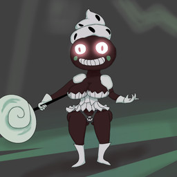 biped breasts candy clothing cream_hair cupcake dairy_products dessert female food front_view gloves glowing glowing_eyes hair handwear lollipop looking_at_viewer panties simple_background skimpy_dress solo underwear whipped_cream chaoskres have_a_nice_death magic_design_studios candice_(have_a_nice_death) food_creature food_humanoid humanoid 1:1 digital_drawing_(artwork) digital_media_(artwork) flat_colors