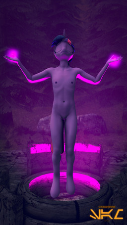 anthro barely_visible_genitalia eyes_closed female flat_chested forest genitals hooves horn levitating levitation magic nipples outside plant raised_arm ritual smoltober smoltober_2020 solo tree young young_anthro lovewood_studios friendship_is_magic hasbro my_little_pony mythology twilight_sparkle_(mlp) equid equine mammal mythological_creature mythological_equine unicorn 3d_(artwork) 9:16 digital_media_(artwork) hi_res source_filmmaker_(artwork) watermark