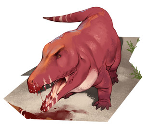 5_toes ambiguous_feral ambiguous_gender black_claws blood blood_in_mouth blood_on_face blood_string blue_body blue_scales blue_tail bodily_fluids bone claws corpse day duo eating feet feral food gore meat multicolored_body multicolored_scales multicolored_tail open_mouth orange_body orange_eyes orange_scales outside pink_tongue plant pupils quadruped red_body red_scales red_tail rib_cage scales sharp_teeth small_eyes snout solo_focus tail tapering_tail teeth toe_claws toes tongue white_body white_scales white_tail combos-n-doodles erythrosuchid erythrosuchus prehistoric_species reptile scalie 2025 absurd_res hi_res