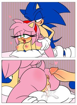 after_sex after_vaginal anthro anus areola balls bed blush bodily_fluids breasts butt clothing cum cum_from_vagina cum_in_vagina cum_inside cum_string duo erection female female_penetrated footwear from_behind_position fur furniture genital_fluids genitals gloves hair half-closed_eyes handwear kneeling leaking_cum lying male male/female male_penetrating narrowed_eyes nipples nude on_bed on_front open_mouth penetration penile penile_penetration penis pillow pink_body pull_out sex smile socks tail tongue tongue_out vaginal vaginal_penetration vulva demichan sega sonic_the_hedgehog_(series) amy_rose sonic_the_hedgehog eulipotyphlan hedgehog mammal absurd_res comic digital_media_(artwork) hi_res