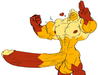 3_eyes 4_fingers abs barazoku big_muscles big_penis erection fingers genitals glans goo_penis huge_penis humanoid_genitalia humanoid_penis hyper hyper_genitalia hyper_penis male male_humanoid multi_eye multicolored_body muscular muscular_humanoid nipples not_furry one_eye_closed orange_arms orange_legs orange_penis pecs penis red_fingers red_hands red_nipples red_penis wink yellow_chest yellow_glans yellow_head citrigoo baruba goo_creature goo_humanoid humanoid 2023 hi_res