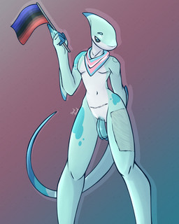 2_penises ambiamorous_pride_colors andromorph anthro black_sclera blue_body flag flag_(object) genitals holding_flag holding_object humanoid_genitalia hysterectomy_scar intersex kerchief lgbt_pride looking_at_viewer male markings mastectomy_scar membrane_(anatomy) multi_genitalia multi_penis neckerchief neckwear nude penis phalloplasty phalloplasty_scar pride_color_flag pride_colors scar simple_background solo spots spotted_body spotted_markings tail tail_markings visibly_trans webbed_hands penclshark lgbt_pride_month penn(penclshark) aquatic fish shark 4:5 absurd_res digital_media_(artwork) hi_res trans_(lore) trans_man_(lore)