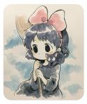 accessory ambiguous_gender bow_(feature) bow_accessory bow_ribbon broom centered_hair_bow cleaning_tool duo female hair_accessory hair_bow hair_ribbon ribbons whiskers ichthy0stega ghibli kiki's_delivery_service jiji_(kds) kiki_(kds) domestic_cat felid feline felis human mammal 2016 5:6