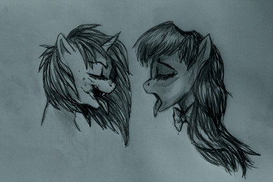 blood bodily_fluids duo fangs female smile teeth cruelseptember friendship_is_magic hasbro my_little_pony octavia_(mlp) vinyl_scratch_(mlp) equid equine horse mammal pony vampire 3:2 hi_res