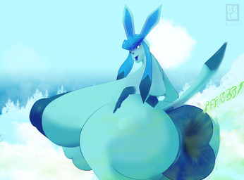 after_vore anthro anus balls belly big_anus big_balls big_breasts big_butt big_nipples breasts butt butt_jiggle fart fart_cloud genitals gynomorph huge_anus huge_breasts huge_butt huge_nipples hyper hyper_anus hyper_breasts hyper_butt intersex jiggling nipples post_vore_weight_gain puffy_anus snow solo vore weight_gain wide_hips celexxis_(artist) nintendo pokemon eeveelution generation_4_pokemon glaceon pokemon_(species) hi_res