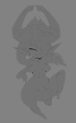 areola balls breasts flaccid genitals gynomorph gynomorph_humanoid intersex intersex_humanoid inverted_nipples nipples not_furry nude penis shortstack shortstack_gynomorph shortstack_intersex smile solo theboogie nintendo the_legend_of_zelda twilight_princess midna humanoid twili 2016 digital_media_(artwork) hi_res