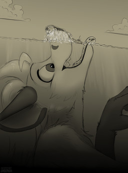 ambiguous_anthro ambiguous_gender ambiguous_pred anthro anthro_pred arm_tuft biped black_ears black_eyebrows black_hands black_line_art black_markings black_spots black_text boat cheek_tuft city cloud dark ear_tuft excited eyebrows facial_markings facial_tuft fangs fingers fur fur_markings fur_tuft giga glistening glistening_body glistening_eyes glistening_fur glistening_hair glistening_water gloves_(marking) grey_body grey_eyes grey_fur grey_inner_ear grey_inner_ear_fluff grey_markings grey_spots hair hand_tuft happy head_markings head_tuft humanoid_hands hungry imminent_object_vore imminent_oral_vore imminent_vore inner_ear_fluff light light_beam long_hair looking_at_object looking_forward looking_up macro macro_ambiguous macro_anthro macro_pred markings monotone_body monotone_fur mottled mottled_nose mottled_tongue neck_tuft nose_markings nude nude_ambiguous nude_anthro object_in_mouth open_jaws open_mouth open_smile outside partially_submerged playful raised_eyebrow ripple ripples sea sharp_teeth shoulder_tuft side_view simple_background sky slim slim_ambiguous slim_anthro smile solo spots spotted_nose spotted_tongue straight_hair sunbeam sunlight swimming teasing teeth text threatening tongue tongue_markings tongue_out tuft vehicle vore_tease vore_teasing water water_drop watercraft waterdrop waterdrops waterline_view wave wet wet_nose wet_tongue wide_eyed lennox jaws_(film) universal_studios lennox_(lennox) canid canine fox mammal red_fox silver_fox true_fox 2026 black_and_grey bust_portrait digital_drawing_(artwork) digital_media_(artwork) english_text greyscale hi_res lighting line_art monochrome portrait shaded sketch url watermark