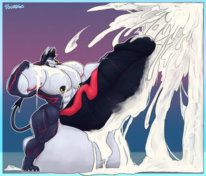 anthro balls biceps big_balls big_muscles big_pecs big_penis bodily_fluids claws cum cum_on_arm cum_on_balls cum_on_body cum_on_chest cum_on_face cum_on_ground cum_on_penis cum_on_self ear_piercing ejaculation excessive_cum excessive_genital_fluids facial_piercing flexing flexing_bicep fur fur_markings genital_fluids genitals holding_penis horn huge_balls huge_muscles huge_pecs huge_penis humanoid_genitalia humanoid_penis hyper hyper_balls hyper_cum hyper_genitalia hyper_muscles hyper_pecs hyper_penis looking_at_genitalia male markings muscular muscular_anthro muscular_arms muscular_male nipple_piercing nipples nose_piercing nose_ring nude nude_male pecs penis piercing ring_piercing simple_background smile solo toe_claws vein veiny_muscles veiny_penis tourugo mythology cybrous_(character) canid canid_demon canine canis demon dobermann domestic_dog hellhound mammal mythological_canine mythological_creature pinscher absurd_res hi_res