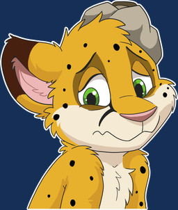 anthro cheek_tuft dipstick_ears ear_markings facial_spots facial_tuft fur green_eyes head_tuft looking_at_viewer male multicolored_ears narrowed_eyes pink_nose simple_background solo spotted_face transparent_background tuft wavy_mouth white_body white_fur yellow_body yellow_fur young young_anthro young_male pandapaco salmy felid mammal absurd_res alpha_channel bust_portrait hi_res portrait