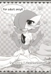 absurd_res breasts english_text female gardevoir generation_3_pokemon genitals hi_res mammal monochrome nintendo nipples not_furry pokemon pokemon_(species) pussy shiratsuki solo text