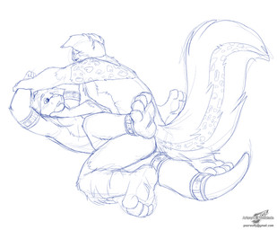 anthro anthro_on_anthro asphyxiation bodily_fluids butt choking cum dominant dominant_male duo genital_fluids hands_above_head lying male male/male muscular muscular_male nude on_back open_mouth rough_sex sex shackles_only simple_background straddling submissive submissive_male tail text wrestling wolfblade cam_collins teguso border_collie canid canine canis collie domestic_dog herding_dog mammal mustelid otter pastoral_dog sheepdog line_art