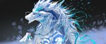 anthro barazoku big_muscles blue_ring blue_tattoo curved_horn ear_piercing ear_ring fur horn jewelry looking_at_viewer male muscular muscular_anthro muscular_male necklace piercing ring_piercing tattoo white_body white_eyes white_fur yifeng_lz mythology dragon eastern_dragon furred_dragon furred_scalie mythological_creature mythological_scalie scalie 2024 detailed hi_res