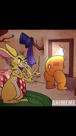 angry anthro anus branch butt clothing dialogue duo flirting hat headgear headwear humor inside male male/male outside plushie presenting presenting_anus presenting_hindquarters rug scarf slightly_chubby slightly_chubby_male smile tablecloth text whiskers yelling unknown_artist animeme disney winnie_the_pooh_(franchise) pooh_bear rabbit_(winnie_the_pooh) animate_inanimate bear lagomorph leporid living_plushie mammal rabbit 2d_animation 9:16 animated english_audio english_text hi_res short_playtime sound video voice_acted