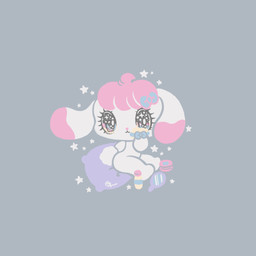 accessory alternative_fashion ambiguous_gender anthro bangs big_eyes bow_ribbon chibi eyelashes fairy_kei fur glistening glistening_eyes hair hair_accessory hair_bow hair_ribbon j-fashion kemono markings nude on_model ribbons simple_background solo sparkles superflat tail white_body yurie_sekiya peropero_sparkles cune_(peropero_sparkles) alien lagomorph leporid mammal rabbit 1:1 digital_drawing_(artwork) digital_media_(artwork) hi_res official_art pastel_theme