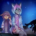 ambiguous_gender anthro duo femboy fur hair heterochromia blackbird_(artist) alexis_(breathoftime) canid canine canis domestic_dog husky mammal nordic_sled_dog spitz 1:1 2016