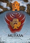 2024 altered_reflection disney english_text felid feral fur hi_res lion mammal mufasa mufasa:_the_lion_king pantherine poster quadruped reallynxgirl red_body red_eyes red_fur reflection smile snow solo text the_lion_king water whiskers yellow_body yellow_fur yellow_sclera young