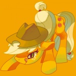 1:1 applejack_(mlp) blonde_hair challenge_accepted clothing cowboy_hat earth_pony equid equine female feral friendship_is_magic green_eyes hair hasbro hat headgear headwear horse licking licking_lips licking_own_lips low_res mammal meme mutagorou0w0 my_little_pony orange_theme playful pony quadruped ready_(disambiguation) self_lick smile solo tail tongue tongue_out