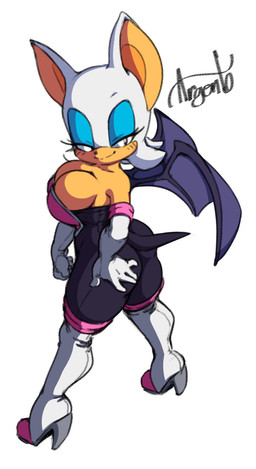 anthro armwear bat_wings big_breasts big_butt big_ears black_bodysuit black_clothing black_eyes black_nose black_skinsuit blue_eyeshadow bodysuit boots breasts butt cleavage clothed clothing elbow_gloves eyelashes eyeshadow female footwear fur gloves hand_on_butt handwear high_heeled_boots high_heels knee_boots knee_highs legwear makeup membrane_(anatomy) membranous_wings orange_body orange_fur purple_wings shoes simple_background skinsuit smile solo thick_thighs thigh_boots thigh_highs tight_clothing white_background white_body white_boots white_clothing white_footwear white_fur white_gloves white_handwear wide_hips wings argento third-party_edit goldsden_(colorist) sega sonic_the_hedgehog_(series) rouge_the_bat bat mammal hi_res