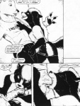 2000 anthro anthro_on_anthro assertive_female big_penis black_and_white black_pawpads bodily_fluids chad_(jmh) claws clothed clothing comic crotch_fondling deep_throat dialogue domestic_cat duo english_text erection eye_contact felid feline felis fellatio female female_penetrated fondling fur genitals hair half-erect interspecies james_m_hardiman licking looking_at_another male male/female male_penetrating male_penetrating_female mammal mature_anthro mature_female mephitid monochrome mother_(lore) oral oral_penetration parent_(lore) pawpads penetration penile penis penis_lick plot_twist saliva saliva_on_penis sex skimpy skunk tail text tongue tongue_out valencia_(jmh)