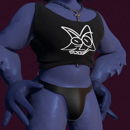 anthro arm_tuft bulge clothing crop_top jewelry male navel navel_piercing necklace piercing shirt thong topwear tuft underwear wide_hips markmurders markmurders_(character) avian bird corvid corvus_(genus) crow oscine passerine 1:1 3d_(artwork) digital_media_(artwork)