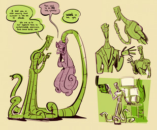 clothing computer dialogue duo electronics eyewear glasses machine male speech_bubble sweater tentacles text topwear pettypalps archie_(pettypalps) clif_(pettypalps) alien alien_humanoid android humanoid robot 2024 digital_drawing_(artwork) digital_media_(artwork) english_text hi_res sketch_page