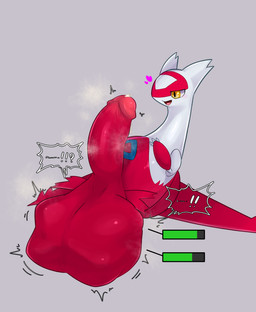 after_vore balls big_balls big_penis bodily_fluids cock_vore cum digestion feral gameplay_mechanics genital_fluids genitals grey_background gui health_bar huge_balls huge_penis hyper hyper_balls hyper_genitalia hyper_penis inside_balls male monotone_background penile penis pokeball red_balls red_body red_penis simple_background sloshing_balls solo vore white_body yellow_eyes zeg_yoros nintendo pokemon generation_3_pokemon latias legendary_pokemon pokemon_(species) hi_res