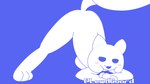 16:9 ambiguous_gender animated anthro ass_up blush butt clyde_(discord) discord_(app) high_framerate highguard jack-o'_pose pose presenting presenting_hindquarters shaking_butt short_playtime solo widescreen