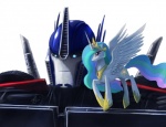 crown duo feathered_wings feathers female feral hair headgear horn jewelry male multicolored_hair necklace princess purple_eyes quadruped royalty simple_background tail white_background wings raikoh-illust friendship_is_magic hasbro my_little_pony mythology takara_tomy transformers optimus_prime princess_celestia_(mlp) equid equine humanoid mammal mythological_creature mythological_equine winged_unicorn