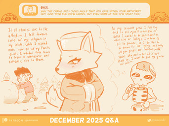 2_horns accessory anthro bandage bandage_on_face blush blush_stickers bone clothing coat curled_horn eyebrows eyelashes female flower flower_in_hair group hair hair_accessory hat headgear headwear horn looking_at_another male orange_monochrome plant pushing_object q&a skeleton snow snowball tail text topwear tree trio gammainks animal_crossing nintendo flor_(gammainks) gamma_(gammainks) whitney_(animal_crossing) animated_skeleton bovid canid canine canis caprine human mammal sheep undead wolf 2025 absurd_res artist_name english_text hi_res monochrome