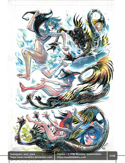 5_fingers 5_toes ankle_grab bathtub bent_legs black_clothing black_hat black_headwear blue_eyes breasts brown_body brown_scales clothing convenient_censorship falling_over feet female female_human fin fingers green_body green_scales hat hat_only head_fin headgear headgear_only headwear headwear_only holding_clothing holding_hat holding_headgear holding_headwear holding_object leg_grab light lying lying_on_ground magic_user male male_humanoid medium_hair membrane_(anatomy) mostly_nude navel nude nude_female nude_human on_front on_ground open_mouth running_away scales sharp_teeth simple_background sitting_on_another slipping small_breasts split_form tail tail_fin teeth text text_box toes water webbed_hands wet wet_body white_background witch witch_hat axelmedellin inktober witch_(axelmedellin) aquatic human humanoid mammal merfolk siren 2025 artist_name colored comic dated english_description lighting multiple_scenes painting_(artwork) pen_(artwork) shaded signature traditional_media_(artwork) url