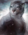 2017 absurd_res anthro blue_eyes clothed clothing digital_media_(artwork) felid hi_res juliathedragoncat leopard male mammal pantherine solo whiskers