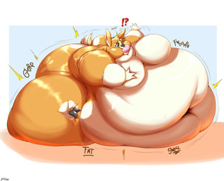 anthro belly big_belly big_breasts big_butt breasts butt dessert doughnut featureless_breasts female food huge_belly huge_breasts huge_butt huge_thighs hyper hyper_belly hyper_butt hyper_thighs immobile interrobang morbidly_obese morbidly_obese_anthro morbidly_obese_female nude obese obese_anthro obese_female overweight overweight_anthro overweight_female pastry simple_background solo sound_effects stuffing text thick_thighs weight_gain garuda_six deer mammal absurd_res hi_res