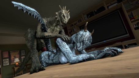 anal anal_penetration anthro breasts butt duo erection female female_penetrated from_behind_position genitals horn knot male male/female male_penetrating male_penetrating_female nipples non-mammal_breasts non-mammal_nipples nude penetration penis pinned rough_sex scales sex vulva gonzo0o bethesda_game_studios microsoft skyrim the_elder_scrolls argonian reptile scalie 16:9 2018 3d_(artwork) 3d_animation animated compression_artifacts digital_media_(artwork) hi_res no_sound short_playtime source_filmmaker_(artwork) video widescreen