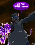 anthro belly male open_mouth solo splitting text vore nx-42 mammal murid murine rat rodent absurd_res digital_media_(artwork) english_text hi_res