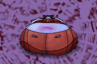 5_eyes 6_arms belly belly_expansion big_belly big_cheeks black_clothing black_eyes black_footwear black_hair black_shoes body_inflation bottomwear chubby_cheeks clothing empty_eyes expansion fangs female footwear front_view hair huge_belly hyper hyper_belly hyper_inflation immobile inflation looking_at_viewer multi_arm multi_eye multi_limb navel purple_background red_bottomwear red_clothing red_hair_bow red_topwear round_body shoes simple_background sitting smile smiling_at_viewer solo spherical_inflation teeth tight_clothing topwear thebapswitches undertale undertale_(series) muffet animal_humanoid arachnid arachnid_humanoid arthropod arthropod_humanoid humanoid spider spider_humanoid 2025 absurd_res colored digital_media_(artwork) hi_res shaded