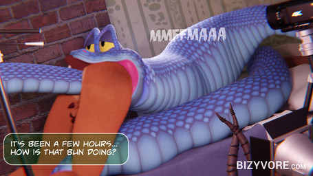 anal anal_penetration anthro dialogue duo female group male male/female oral_vore penetration ramrodding struggling struggling_prey trio vore bizyvore disney zootopia gary_de'snake gazelle_(zootopia) pit_viper reptile scalie snake viper 16:9 2026 3d_(artwork) 3d_animation animated digital_media_(artwork) loop no_sound short_playtime video widescreen