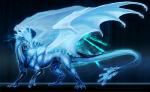 blue_eyes claws cybernetics female feral horn looking_at_viewer machine membrane_(anatomy) membranous_wings scales smile solo spines standing tail technology wings isvoc european_mythology mythology cyber_dragon cyborg dragon mythological_creature mythological_scalie scalie western_dragon 2018 blue_theme digital_media_(artwork)