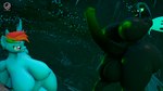 anthro anthrofied areola balls big_breasts breasts butt duo erection female genitals hair intersex intersex/female nipples nude penis smile wings lucy_moon friendship_is_magic hasbro my_little_pony mythology queen_chrysalis_(mlp) rainbow_dash_(mlp) arthropod changeling equid equine horse mammal mythological_creature mythological_equine pegasus pony 16:9 3d_(artwork) 4k absurd_res digital_media_(artwork) hi_res widescreen