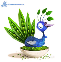 blue_body blue_feathers bowl container eyes_closed feathered_wings feathers feral food fruit humor leaf legume male pea_(food) plant pun simple_background solo vegetable visual_pun white_background white_body white_feathers wings piper_thibodeau avian bird food_creature galliform peafowl phasianid digital_media_(artwork) digital_painting_(artwork) painting_(artwork) signature